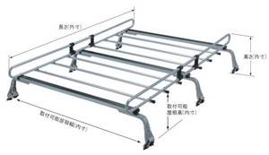 ◆ROCKYルーフキャリアZMシリーズ ランドクルーザープラド VZJ95W/KDJ90W/KDJ95W ルーフレール無 ZM-402M