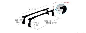 ◆ROCKYルーフキャリアSGRシリーズ エブリィ・キャリィ DE51・DF51系 ハイルーフ SGR-01