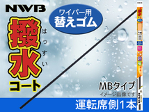 NWB 撥水ワイパー 替えゴム シビック FD1 FD2 FD3 H19.9～H22 運転席側 650mm 幅10mm_画像1