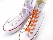 反射靴紐 シューレース 丸タイプ リフレクター 濃いオレンジ 140cm_画像3