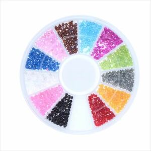 半円パール 1.5mm 12色セット ケース付き ジェルネイル スマホ アクセサリー パーツ デコパーツ アート レジン デコレーション dptsn