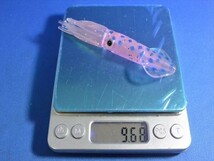 斑点ピンクイカ・10個　10cm イカベイト・イカワーム・ソフトイカ・根魚、青物、マダイ、真鯛、鯛ラバに追加可能_画像6