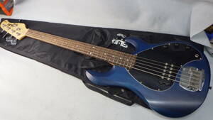 #STERLING# active 5 string base #SUB RAY5 Trans Blue Satin# used # * prompt decision *