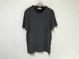 本物カルバンクライン Calvinkleinコットンリブロゴ柄半袖Tシャツビジネススーツビジネスメンズ黒ブラックポルトガル製XXL