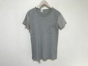 本物エヌハリウッドNHOOLYWOODコットン半袖Tシャツビジネススーツビジネスメンズグレー40L日本製