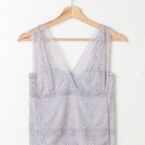 500円クーポン INGNI イング 総レースキャミ キャミソール パープル