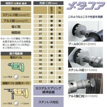 ユニカ メタコア 超硬ホールソー MCS-15 口径15mm_画像3