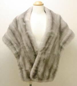 [555-10] mink fur fur shawl [. ground pawnshop ]