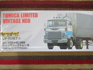 TOMYTEC LV-N167a HINO 日野 HE366 ウイングルーフトレーラ (日本フルハーフ FPR239) TOMICA LIMITED VINTAGE NEO トミカ トミーテック