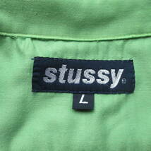 ★即決送込★90s 希少 レア色 ギャルソンシャツ クレイジーボタン STUSSY oldstussy ステューシー オールド 半袖シャツ shirt m l xl_画像5