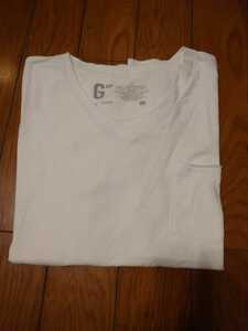 【古着】GAP／ギャップ／ No.54023／ Vネックシャツ／胸ポケット付き／半袖／カラー白／サイズ XL 