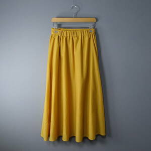 NATURAL BEAUTY BASIC/ Natural Beauty Basic /S/ waist rubber / long skirt / yellow / yellow color / lady's 