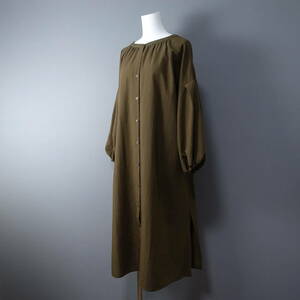 NATURAL BEAUTY BASIC/ Natural Beauty Basic /S/ shirt One-piece / khaki / lady's /