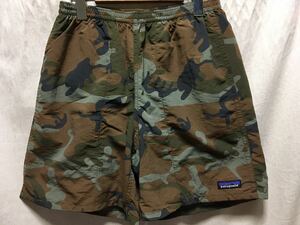 美品 patagonia バギーズロング バギーズショーツ 7inc XS ショートパンツ 廃番希少品 迷彩 カモフラージュ baggies shorts