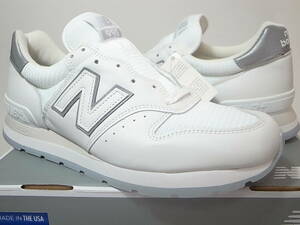 【送料無料 即決】NEW BALANCE USA製 M995CO 28cm US10 新品 ホワイトxシルバー WHITE SILVER 白x銀 VIBRAM社製ソール アメリカ製 米国製