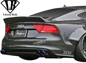 【M's】AUDI A7 S7 (2011y-2018y) Liberty Walk LB-WORKS リアウイング／／FRP製 アウディ エアロ ダックテール リバティーウォーク