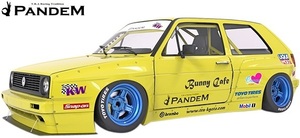 【M's】VW ゴルフ2 19E (1983y-1992y) PANDEM フロントフェンダー(ワイド)／GOLF2 FRP TRA京都 パンデム ロケットバニー ロケバニ エアロ