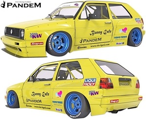 【M's】VW GOLF2 19E (1983y-1992y) PANDEM ワイドボディKIT 4点 (F+FF+RF+S)／／ゴルフ2 FRP TRA京都 パンデム ロケットバニー エアロ