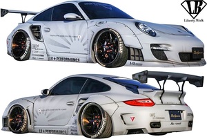 【M’s】 ポルシェ 911 997 (2004y-2011y) LB-WORKS Ver.1 コンプリートボディキット 4点／／ FRP 未塗装 Liberty Walk リバティーウォーク