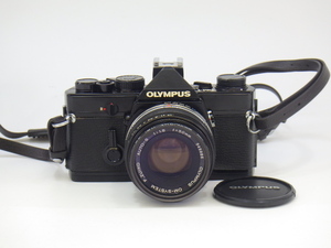 h2C157Z15 OLYMPUS OM-1 オリンパス/F.ZUIKO AUTO-S 50㎜ F1.8 フィルムカメラ 動作品 現状品