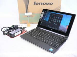 【ほぼ新品】10.1HD(1366x768)タッチP レノボLenovo IdeaPad Flex10 CeleMax2.13GHz/HDD500G/Win11Pro/Office2021Pro 即使マットブラック