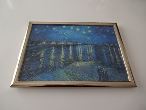 Art hand Auction Art frame § A4 frame (selectable) with photo poster § Van Gogh § Starry Night over the Rhône § Antique style, vintage style, painting, furniture, interior, Interior accessories, others