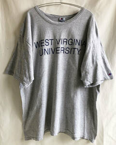 【90's ヴィンテージ / Champion】WEST VIRGINIA UNIVERSITY カレッジTシャツ/XXL/ヘザーグレイ/ビッグサイズ/アメリカ企画 (jt-223-6)