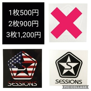 sessions セッションズ ステッカー CLASSIC LOGO 