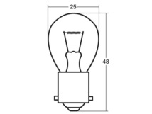 24V 35W S25 BA15s シングル球 つばなし並ピン 単線 A4594M フォグランプ スタンレー STANLEY 10個_画像3