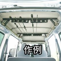 12個set ハイゼットカーゴ【Φ28イレクターパイプ用アタッチメント,保護シール】アトレーワゴン 車内ラック,ルームキャリア,ロッドホルダー_画像4