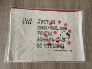 ハローキティ オリジナル ポーチ サイズ約23×16cm 非売品 洋服の青山 コラボ 景品 青山 HELLO KITTY 新品 未使用 未開封