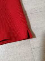 サイズ:M　美品　NIKE　golf (ナイキ　ゴルフ)FIT DRY ハーフジップ 半袖ポロシャツ 刺繍ロゴ 色:赤_画像4