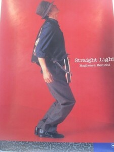 2009MK* постер [ Hagiwara Ken'ichi Straight Light распорка свет ]1987 Showa 62* шоу талон / большой размер постер /A1 размер / задний красный / ширина направление 