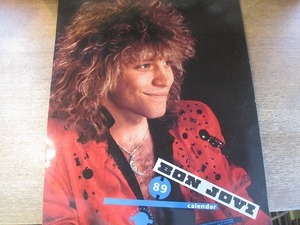 1810MK●壁掛けカレンダー「BON JOVI ボン・ジョヴィ 1989年カレンダー」