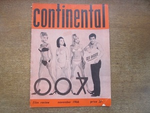 2005MK●洋雑誌「CONTINENTAL FILM REVIEW」1966.11●ロンドン映画祭/日活小林旭石原裕次郎/エリザベス・テーラー/エヴァ・レンツィ