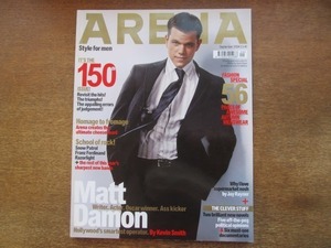 2102MK●イギリス洋雑誌「ARENA」2004.9 マット・デイモン/モネ・メイザー/フランツ・フェルディナンド/スノウ・パトロール/レイザーライト