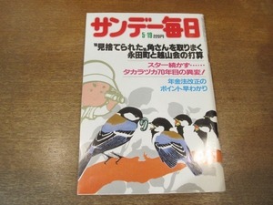 2102mn●サンデー毎日 1985昭和60.5.19●連城三紀彦/ヒトラーの遺体を荼毘に付した元親衛隊員/山下泰裕VS斉藤仁