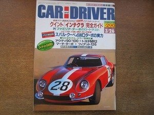 1905nkt●CAR AND DRIVER カーアンドドライバー 1985.3.26●クイント/インテグラ/ファミリア・ターボ/スバル・クーペ4WD/アウディ90/他