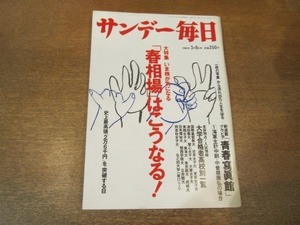 2102mn●サンデー毎日 1988昭和63.3.6●大学合格者高校別一覧/富田靖子/海軍経理学校大六期補修学生/中曽根康弘/マイク・タイソン来日