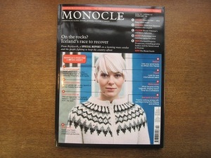 1910MK●洋雑誌「MONOCLE モノクル」2009.2●アイスランド/パキスタンのテレビ/ランニングウエア/八坂考訓連載コミックKitakouga(北甲賀)