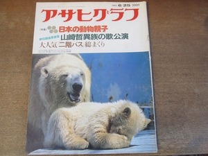 2112ND●アサヒグラフ 1982 昭和57.6.25●特集 日本の動物親子/内海都一/大人気 二階バス/山崎哲「異族の歌」公演/荘村清志