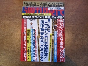 2002CS●週刊現代 2016平成28年.6.4●畑中葉子/はるな/石田ひかり/松山英樹/コロッケ/森洋子/東山彰良