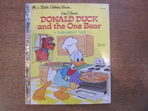 1903MK●ウォルト・ディズニー洋書絵本「little golden book/Donald Duck and the One Bear ドナルドダックと1匹のくま」●言語：英語