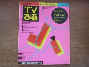 1905TN●TVぴあ 67/1990.7.4●'90BSヤングバトル/木村和久のパターン別AV生態学/村上明彦インタビュー