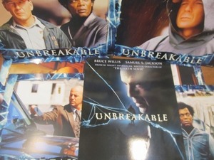 1911MK●映画ロビーカード「Unbreakable アンブレイカブル」ブルース・ウィリス/サミュエル・L・ジャクソン●9枚セット