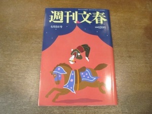 2104YS ●週刊文春 2017平成29.6.8●伊藤歩/小池百合子/宮里藍/白鵬/小林麻耶/トータス松本/吉田沙保里/阿川佐和子×横田増生