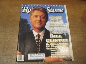 2108MK●洋雑誌「Rolling Stone ローリング・ストーン」639/1992.9.17●ビル・クリントン/マイケル・ジャクソン/クリント・イーストウッド
