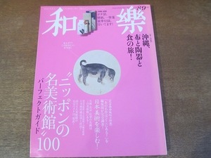 2111MO●和楽 161/2015.8＆9●表紙：俵屋宗達「犬図（狗子図」/沖縄、布と陶器と食の旅/インタビュー：辻惟雄/尾形光琳/伊藤若冲/円山応挙