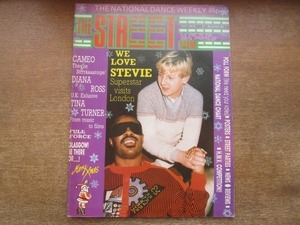 2103MK●イギリス洋雑誌「THE STREET SCENE」1985.12.21●スティーヴィー・ワンダー/ティナ・ターナー/ダイアナ・ロス