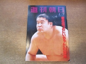 2011ND●週刊朝日 1993平成5.4.9●表紙 若花田/恵比寿ガーデンプレイス/金丸信 隠し御殿/伊藤比呂美/京子・スペクター